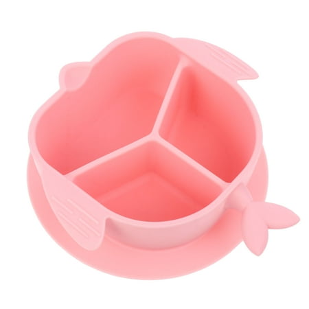 1Pc Safe Silicone Toddler Divided Plates Baby Self Feeding Training Divided Dish
