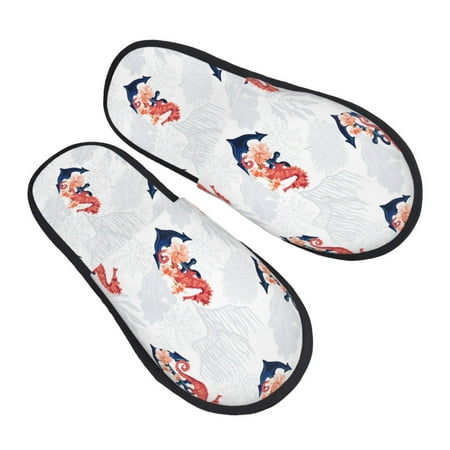 Jgfou Sea Horse And Corals1 Print Womens Cozy Memory Foam Slippers Soft Warm Slip On House Slippers Anti-Skid Rubber Sole Creative Gifts for Women Mom Girlfriend
Jgfou Sea Horse And Corals1 Print Womens Cozy Memory Foam Slippers Soft Warm Slip On House Slippers Anti-Skid Rubber Sole Creative Gifts for Women Mom Girlfriend