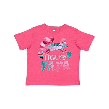 Inktastic I Love My Yaya Pink and Blue Fox with Hearts Gift Toddler Boy or Toddler Girl T-Shirt
Inktastic I Love My Yaya Pink and Blue Fox with Hearts Gift Toddler Boy or Toddler Girl T-Shirt