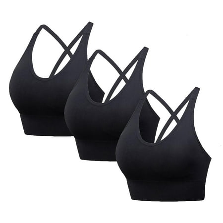 3Pcs Women High Impact Sports Bras Criss Cross Back Sexy Running Bra for Women
3Pcs Women High Impact Sports Bras Criss Cross Back Sexy Running Bra for Women
