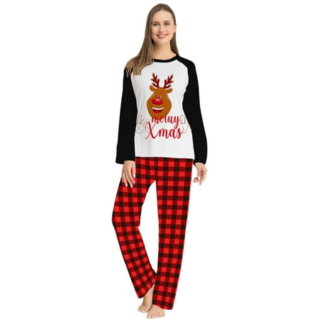 Mightlink 1 Set Christmas Pajamas Washable Holiday Dress Cotton Blend Xmas Slumber Party Family Matching Sleepwear for Gifts
Mightlink 1 Set Christmas Pajamas Washable Holiday Dress Cotton Blend Xmas Slumber Party Family Matching Sleepwear for Gifts