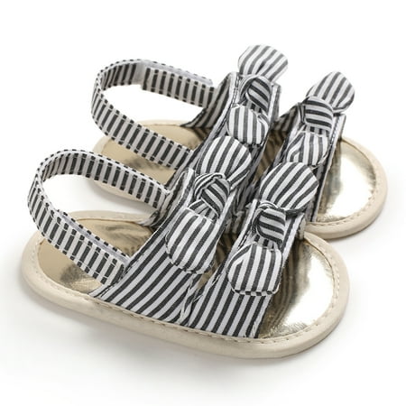 Infant Anti-slip Flat Shoes Solid Color/ Stripe Printed Pattern Soft Sole Sandals for Baby Girls
Infant Anti-slip Flat Shoes Solid Color/ Stripe Printed Pattern Soft Sole Sandals for Baby Girls