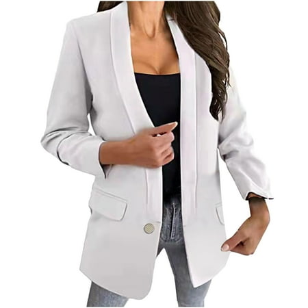 Trench Coats for Women Fall Jackets for Women Trendy Woman Long Sleeve T-Shirt Autumn Open Front Loose Outerwear Solid Blouse Coat Tops Womens Cardigan Clearance Rain Coats for Women White 2XL
Trench Coats for Women Fall Jackets for Women Trendy Woman Long Sleeve T-Shirt Autumn Open Front Loose Outerwear Solid Blouse Coat Tops Womens Cardigan Clearance Rain Coats for Women White 2XL