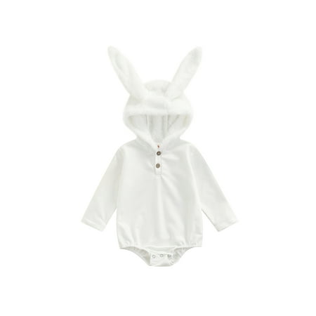 Seyurigaoka Baby Hooded Rompers Newborn Infant Jumpsuit with Cute Plush Ears
Seyurigaoka Baby Hooded Rompers Newborn Infant Jumpsuit with Cute Plush Ears