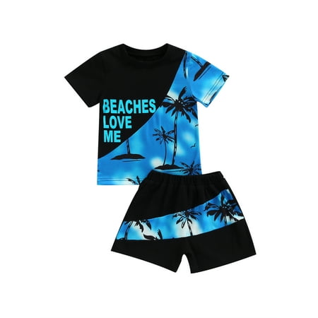 Canrulo 2Pieces Kids Toddler Baby Boys Summer Casual Coconut Tree Print Short Sleeve T-Shirts Short Pants Set Black Blue 3-4 Years
Canrulo 2Pieces Kids Toddler Baby Boys Summer Casual Coconut Tree Print Short Sleeve T-Shirts Short Pants Set Black Blue 3-4 Years