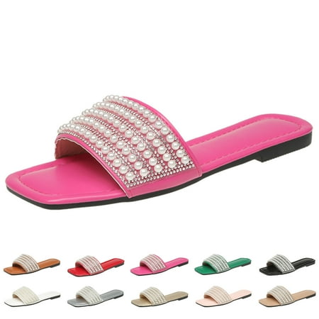 PEASKJP Slippers Women Fashion Square Toe Beach Flip Flops Color Comfortable Beach Sandals Thong Strappy Summer Shoes RD2 7.5
PEASKJP Slippers Women Fashion Square Toe Beach Flip Flops Color Comfortable Beach Sandals Thong Strappy Summer Shoes RD2 7.5