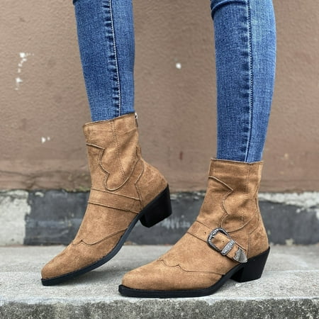 Ankle Boots Women Ladies Autumn And Winter Fashion Toe Thick Heel Short Tube Large Casual Boots
Ankle Boots Women Ladies Autumn And Winter Fashion Toe Thick Heel Short Tube Large Casual Boots