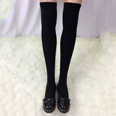 KEVCHE Women Christmas Solid Warm Cable Long Boot Socks Over Knee Thigh High Stockings Multi-color