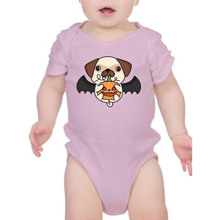 Cute Vampire Pug Bodysuit Infant -Image by Shutterstock 6 Months