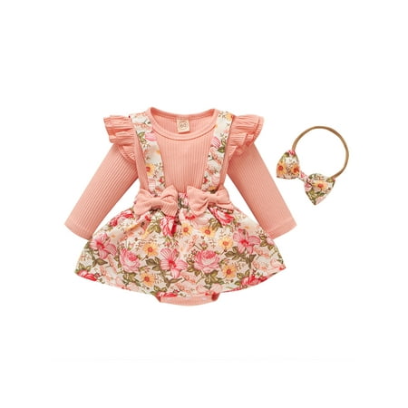 elfinBE Baby Girl Printed Ruffle Fly Sleeve Cute Romper And Hair Band 2PCs Outfit 0-24 Months 2-3T
elfinBE Baby Girl Printed Ruffle Fly Sleeve Cute Romper And Hair Band 2PCs Outfit 0-24 Months 2-3T