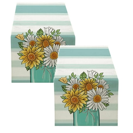 Xubond Home Decor Table Runner Summer Seasonal Anniversary Holiday Kitchen Dining Decoration For Indoor Outdoor Home Party Decor 13 X 72 Inch 1PCS Banner Custom Banner
Xubond Home Decor Table Runner Summer Seasonal Anniversary Holiday Kitchen Dining Decoration For Indoor Outdoor Home Party Decor 13 X 72 Inch 1PCS Banner Custom Banner