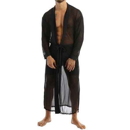 wofedyo Men Long Shirt Transparent Open Stitch Cardigan Cloak Casual Tops Streetwear Nightgown Sleepwear Mens Underwear Black Xl
wofedyo Men Long Shirt Transparent Open Stitch Cardigan Cloak Casual Tops Streetwear Nightgown Sleepwear Mens Underwear Black Xl