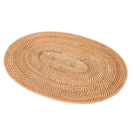 Rattan Woven Placemats Oval Round Table Mats Non Slip Heat Resistant Place Mat Natural Multipurpose Placemat 30X40cm
Rattan Woven Placemats Oval Round Table Mats Non Slip Heat Resistant Place Mat Natural Multipurpose Placemat 30X40cm