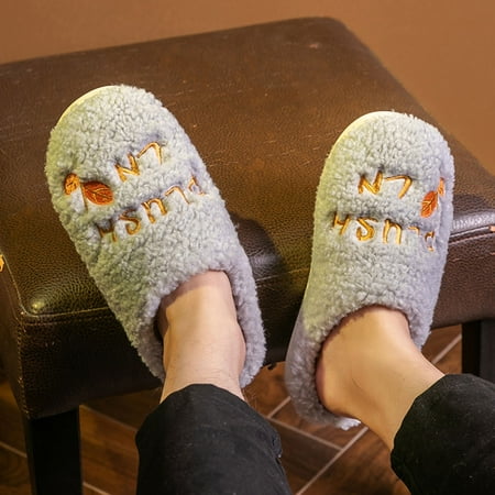 Cathalem Men Slippers Size 13 Winter Couples Men Warm Home Baotou Plush Soft Bottom Comfortable Color Matching Flat Cotton Mop Shoes Grey 9.5
Cathalem Men Slippers Size 13 Winter Couples Men Warm Home Baotou Plush Soft Bottom Comfortable Color Matching Flat Cotton Mop Shoes Grey 9.5
