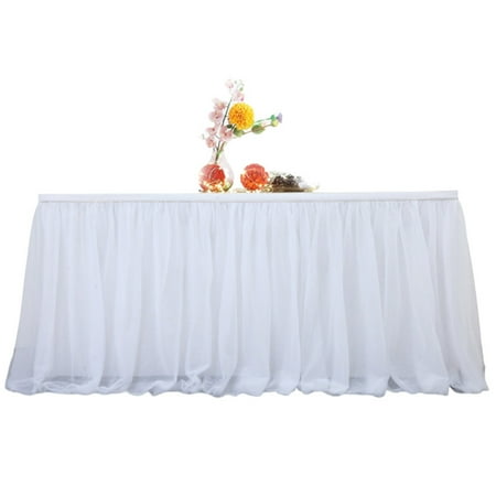 YJ.GWL Tulle Table Skirt Tutu Tablecloths Cover Up for Home Kitchen Party Halloween Wedding Birthday Party Decoration 6Ft
YJ.GWL Tulle Table Skirt Tutu Tablecloths Cover Up for Home Kitchen Party Halloween Wedding Birthday Party Decoration 6Ft