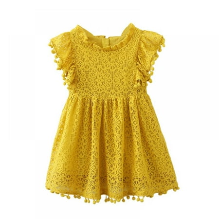 BULLPIANO 0-5Years Toddler Girls Dress Lace Pom Pom Flutter Sleeve Party Princess Dress
BULLPIANO 0-5Years Toddler Girls Dress Lace Pom Pom Flutter Sleeve Party Princess Dress
