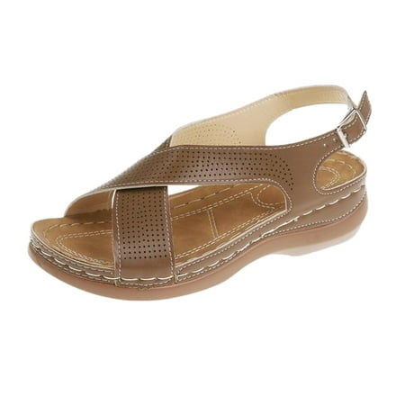Sandals Women Leisure Breathable Thick-Soled Slippers Casual Outdoor Shoes