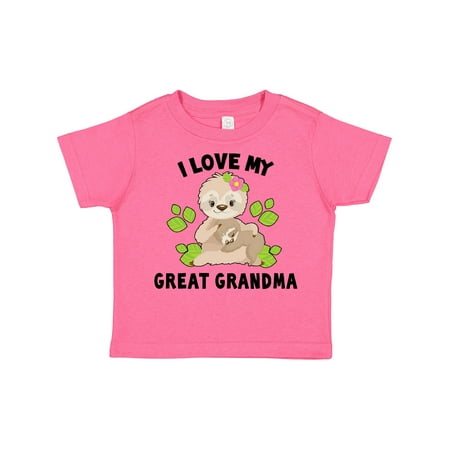 Inktastic Cute Sloth I Love My Great Grandma with Green Leaves Boys or Girls Toddler T-Shirt
Inktastic Cute Sloth I Love My Great Grandma with Green Leaves Boys or Girls Toddler T-Shirt