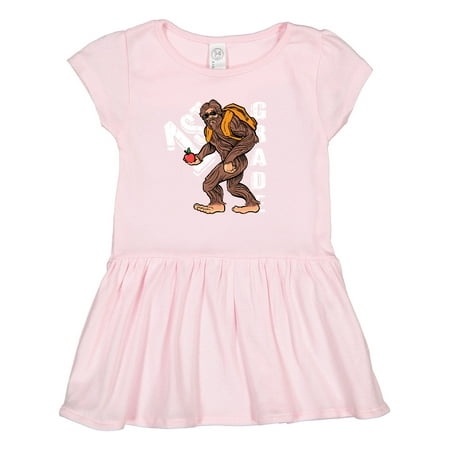 Inktastic Back to School 1st Grade Bigfoot Gift Toddler Girl Dress