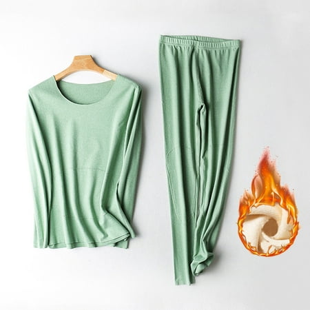 Womens Pajama Sets Women Robes Womens Solid Color Thermal Underwear Stretch Top & Pants Set Pajamas For Women Nightgowns Sleep Shirts
Womens Pajama Sets Women Robes Womens Solid Color Thermal Underwear Stretch Top & Pants Set Pajamas For Women Nightgowns Sleep Shirts