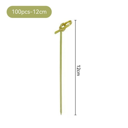 100 PCS Disposable Fruit Picks Bamboo Knot Cocktail Picks for Catering Desserts 12cm
100 PCS Disposable Fruit Picks Bamboo Knot Cocktail Picks for Catering Desserts 12cm