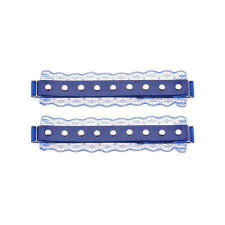 Amuver Female Rivets Lace Trim Leg Garter Decorative Belt Adjustable Leg Loop