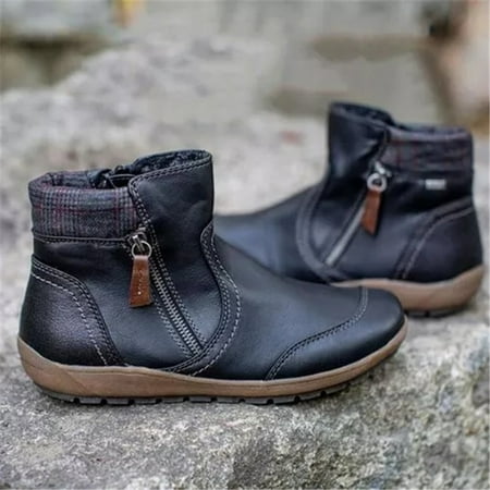 Womens PU Warm Boots Double Side Zipper Snow Winter Outdoor Walking Boots Fashion Casual Shoes
Womens PU Warm Boots Double Side Zipper Snow Winter Outdoor Walking Boots Fashion Casual Shoes