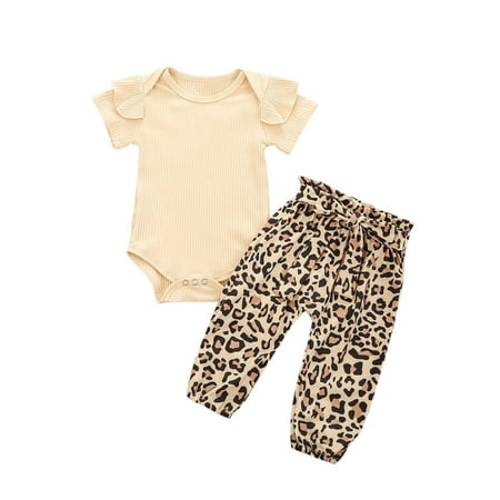 QWERTYU Newborn Infant Baby Toddler Girl Boy 2PCS Bodysuit and Pants Set Summer Clothing Set Short Sleeve Outfit Khaki
QWERTYU Newborn Infant Baby Toddler Girl Boy 2PCS Bodysuit and Pants Set Summer Clothing Set Short Sleeve Outfit Khaki