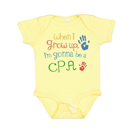 Inktastic Future CPA Accountant Gift Baby Boy or Baby Girl Bodysuit