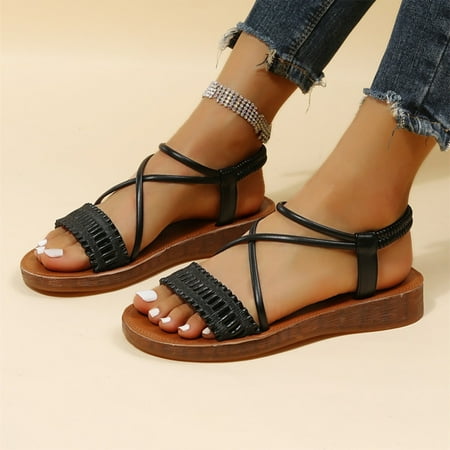 CAICJ98 Shoes for Women Sandals For Women Dressy Low Wedge Sandals Women Comfortable Platform Shoes Sandals Black
CAICJ98 Shoes for Women Sandals For Women Dressy Low Wedge Sandals Women Comfortable Platform Shoes Sandals Black