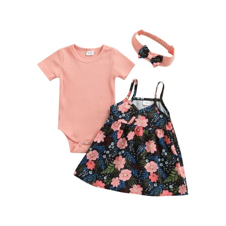 Binpure Girls Summer Clothes Short Sleeves Ribbed Romper and Suspender Skirt Headband
Binpure Girls Summer Clothes Short Sleeves Ribbed Romper and Suspender Skirt Headband