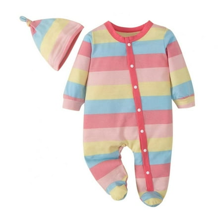 Newborn Baby Girls Boys (0-12 Months) Basic Bodysuits Infant Foot Wrapped Romper Jumpsuit Hat Coming Home Outfit 2 -pack 6-9 Months
Newborn Baby Girls Boys (0-12 Months) Basic Bodysuits Infant Foot Wrapped Romper Jumpsuit Hat Coming Home Outfit 2 -pack 6-9 Months