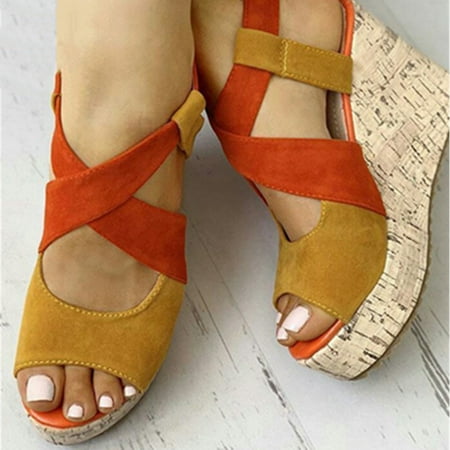 Aueoeo Wedge Sandals for Women Platform Sandals Classic Ankle Strap Beach Sandals Shoes Color Espadrille High Heel Roman Sandals
Aueoeo Wedge Sandals for Women Platform Sandals Classic Ankle Strap Beach Sandals Shoes Color Espadrille High Heel Roman Sandals