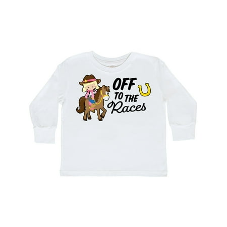 Inktastic Off To The Races with Cowgirl on Horse Gift Toddler Toddler Girl Long Sleeve T-Shirt
Inktastic Off To The Races with Cowgirl on Horse Gift Toddler Toddler Girl Long Sleeve T-Shirt