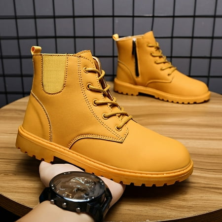 Boys Casual Soft Sole Martin Boots Vintage Waterproof Zip-up High Top Booties For Autumn And Winter
Boys Casual Soft Sole Martin Boots Vintage Waterproof Zip-up High Top Booties For Autumn And Winter