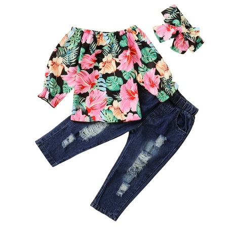 Fsqjgq Outfits for Teens +Hairband Girls Baby Hole Kids Floral Off Tops+Jeans Sets Toddler Pants Shoulder Girls Outfits&Set 6 Month Girl Shoes Polyester Pink 100
Fsqjgq Outfits for Teens +Hairband Girls Baby Hole Kids Floral Off Tops+Jeans Sets Toddler Pants Shoulder Girls Outfits&Set 6 Month Girl Shoes Polyester Pink 100