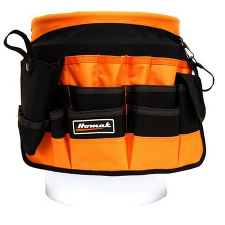 Homak 10 Inch Bucket Bag with 38 Pockets