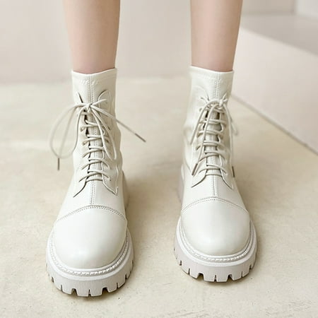 Cathalem Boots Women 8 Fashion Women s Shoes British Style Leather Lace Up Back Zipper Solid Casual Boots Lace up Boots for Women Beige 6
Cathalem Boots Women 8 Fashion Women s Shoes British Style Leather Lace Up Back Zipper Solid Casual Boots Lace up Boots for Women Beige 6