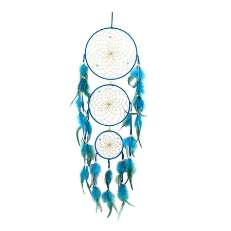 Huaai Three Ring Tip Hair Dream Catches Home Craft Wall Pendant Feathers Decoration C
Huaai Three Ring Tip Hair Dream Catches Home Craft Wall Pendant Feathers Decoration C