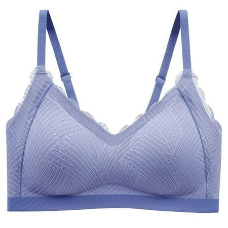 TFDZ Womens Bras No Underwire Best Bras For Women Women Sexy Bras Lace Comfortable Breathable Anti-exhaust Base Solid Non-Steel Ring Back Underwear Purple
TFDZ Womens Bras No Underwire Best Bras For Women Women Sexy Bras Lace Comfortable Breathable Anti-exhaust Base Solid Non-Steel Ring Back Underwear Purple