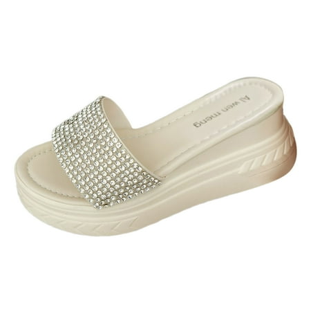 PEASKJP Ladies Sandals Wide Width Womens Flats Sandals Open Toe Slippers Flip Flops Shoes Summer Casual Comfortable Flip Flop Beach Travel Walking Sandals (Beige 6.5)
PEASKJP Ladies Sandals Wide Width Womens Flats Sandals Open Toe Slippers Flip Flops Shoes Summer Casual Comfortable Flip Flop Beach Travel Walking Sandals (Beige 6.5)