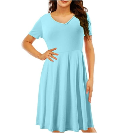 Dresses for Women Pink Dress for Women Women s Fashion Comfortable Short Sleeve V Neck Plain Color Summer Dress Dresses for Women Midi Dresses for Women Summer Savings Clearance 2023 Blue XL
Dresses for Women Pink Dress for Women Women s Fashion Comfortable Short Sleeve V Neck Plain Color Summer Dress Dresses for Women Midi Dresses for Women Summer Savings Clearance 2023 Blue XL