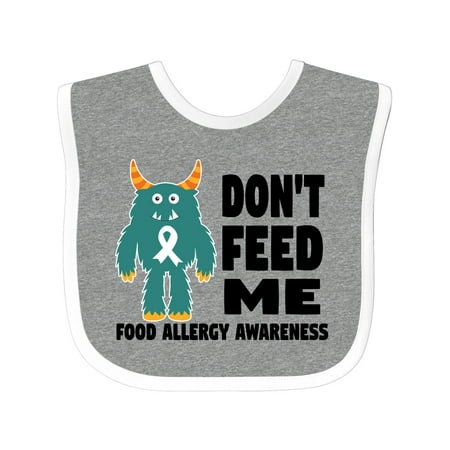 Inktastic Dont Feed Me with Monster Gift Baby Boy or Baby Girl Bib