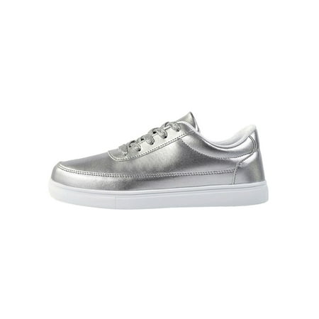 Gomelly Mens Flats Comfort Sneakers Solid Color Skate Shoes Non-Slip Walking Shoe Womens Unisex Casual Sneaker Silver 9.5
Gomelly Mens Flats Comfort Sneakers Solid Color Skate Shoes Non-Slip Walking Shoe Womens Unisex Casual Sneaker Silver 9.5