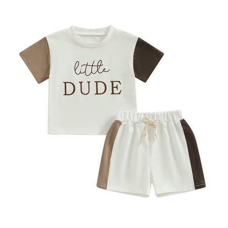 Bagilaanoe 2pcs Toddler Baby Boy Shorts Set Short Sleeve Contrast Color T Shirt Tops + Shorts 6M 12M 18M 24M 3T Kids Casual Summer Clothes
Bagilaanoe 2pcs Toddler Baby Boy Shorts Set Short Sleeve Contrast Color T Shirt Tops + Shorts 6M 12M 18M 24M 3T Kids Casual Summer Clothes