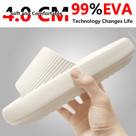 Petmoko Cloud Slippers for Women and Men Bathroom Non-Slip Quick Drying Open Toe Super Soft Comfy Thick Sole Home House Cloud Cushion Slide Sandals for Indoor & Outdoor Platform Shoes EVA
Petmoko Cloud Slippers for Women and Men Bathroom Non-Slip Quick Drying Open Toe Super Soft Comfy Thick Sole Home House Cloud Cushion Slide Sandals for Indoor & Outdoor Platform Shoes EVA
