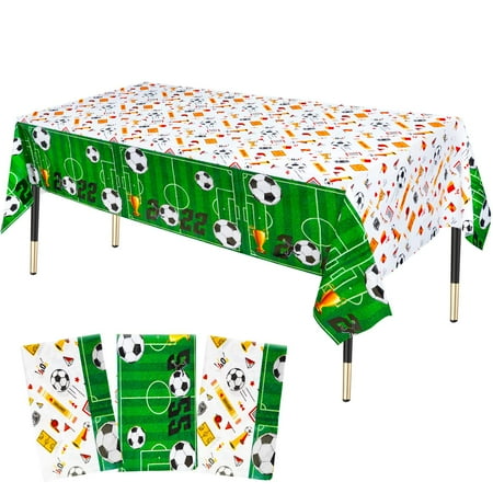 HHLCWA 3 Pack Soccer Party Tablecloth Plastic 2022 World Cup Soccer Theme Table Cover for Soccer Theme Party Decorations Supplies 107.8 x 51.2in
HHLCWA 3 Pack Soccer Party Tablecloth Plastic 2022 World Cup Soccer Theme Table Cover for Soccer Theme Party Decorations Supplies 107.8 x 51.2in