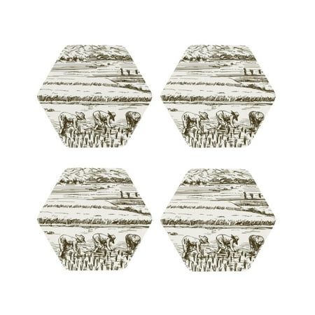 Fuzoiu Rice Harvest Print Leather Coasters Set Drink Coasters Set of 4 for Tabletop Protection Durable PVC Coasters Home Décor and Housewarming Gift-Hexagon
Fuzoiu Rice Harvest Print Leather Coasters Set Drink Coasters Set of 4 for Tabletop Protection Durable PVC Coasters Home Décor and Housewarming Gift-Hexagon
