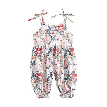Sunisery Infant Baby Girls Jumpsuit Floral Sleeveless Tie-Up Sling Shoulder Straps High Waist One Piece Romper Floral 6-12 Months
Sunisery Infant Baby Girls Jumpsuit Floral Sleeveless Tie-Up Sling Shoulder Straps High Waist One Piece Romper Floral 6-12 Months