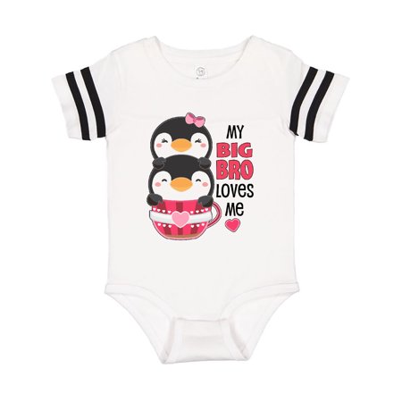 Inktastic My Big Bro Loves Me- cute teacup penguins little sister Gift Baby Girl Bodysuit
Inktastic My Big Bro Loves Me- cute teacup penguins little sister Gift Baby Girl Bodysuit